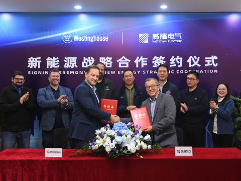 欧博abg官方网站与西屋电气正式达成全球新能源战略合作
